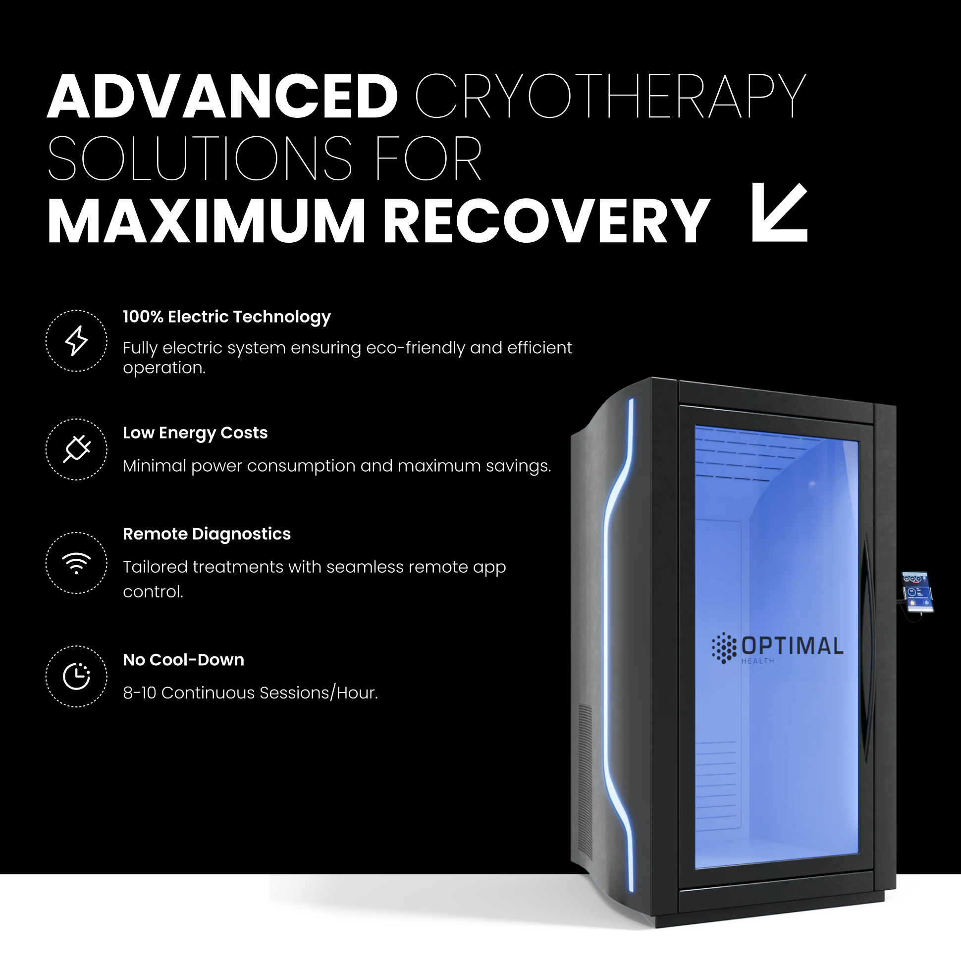 Cryo 1 Person - Electric Whole-Body Cryotherapy Chamber